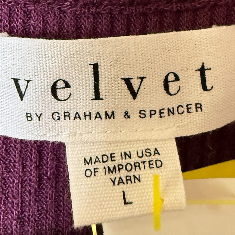 NWT Velvet Women's Cardigan in Rich Purple - Picture 3 of 4